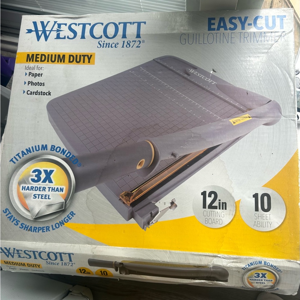 Westcott Easy-Cut 12in Guillotine Trimmer - Gray